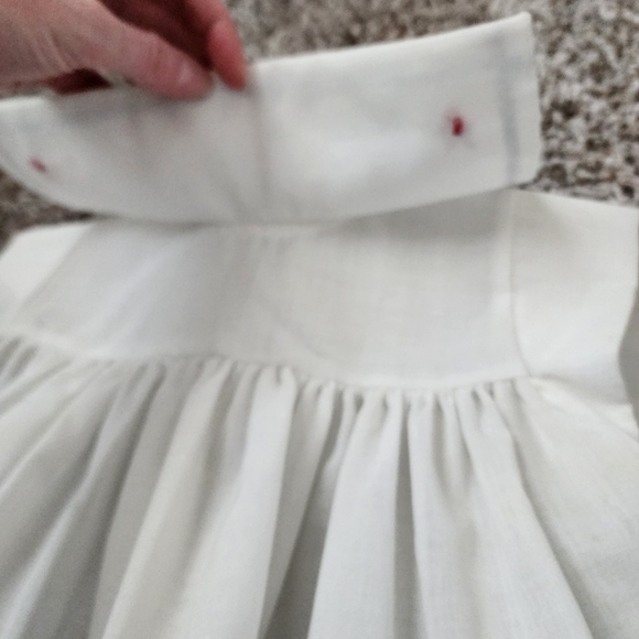 BONNIE JEAN x VINTAGE Sailor anchor little girl's dress‎ white nautical - Picture 5 of 10